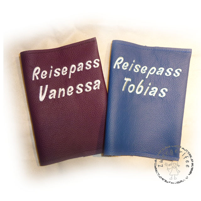 Reisepasshülle mit Name